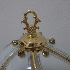 新品　ランプ　フロアスタンド　ガラスシェードの画像