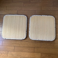 たたみ座布団　い草シート　水玉柄　2枚セットの画像