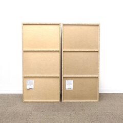 新札幌 YAMAZEN 山善 3段 カラーボックス 2点セット 単品￥1650 ホワイト系 GCB-3 幅42×奥行29×高さ88.5cm No.3551の画像