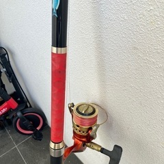 🎣 浜王 リール付きタマン竿 【中古美品】 大物狙いに最適！　の画像