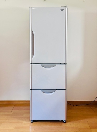 日立 HITACHI ３ドア 302L 冷蔵・冷蔵庫 R-S300DMV (2013年製)