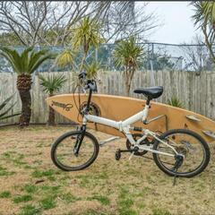 サーフボートキャリア付き
中古 20インチ 折畳み自転車
6段式ギア SHIMANO
#ビーチクルーザー #サーファー
#サーフィン
#サーフボート
#equipped bike
#MF-TZ20 マルチプルフリーホイールの画像