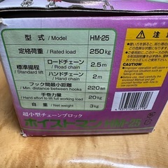 「お話し中」ホイストマン250㎏の画像