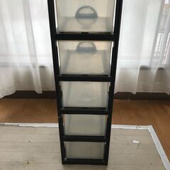 収納ケース（プラスチック）　引出5段の画像