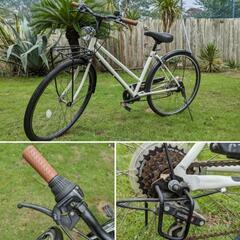 おしゃれなママチャリ
中古 6段式ギア付き 26インチ自転車
カスタム車両
#千葉
#SHIMANO equipped bike
#MF-TZ20 マルチプルフリーホイール（6S）の画像
