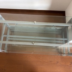 テレビ台　ラック　ガラスの画像