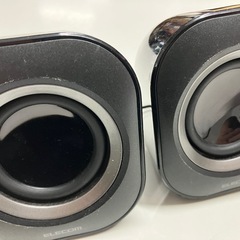 H 2508-455 ELECOM パソコン用 スピーカー 動作確認済み キズ汚れ　有りの画像