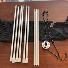 【焚き火三脚】【キャンプ用品】クリーニング済み【管理番号11608】野の画像
