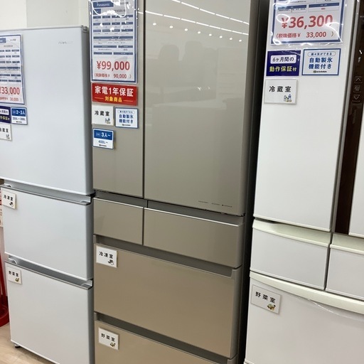 【家電1年保証付き】Panasonic 6ドア冷凍庫のご紹介です！