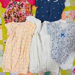 ベビー服 50〜70サイズ女の子15着 ブランド品+新品肌着有りの画像