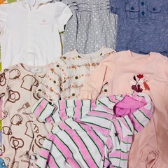 ベビー服 50〜70サイズ女の子15着 ブランド品+新品肌着有りの画像
