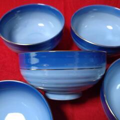 【新品】青い食器5個セットの画像
