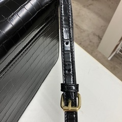 A 2508-456 クロコダイル調 バック 中古美品の画像