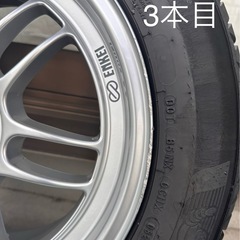 [受付終了]ENKEI アルミホイール 4本セット 15インチ（タイヤ付き・使用注意 ）の画像
