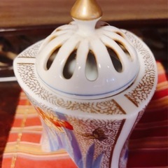 有田焼 曲水 三角香炉 の画像