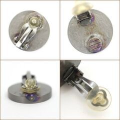 md17058tm【CHANEL】イヤリング　ロゴ　レザー　00Aの画像