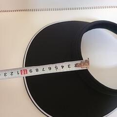 新品　未開封　サンバイザー ブラック ゴルフ テニス スポーツ 日焼け対策 ブラックの画像