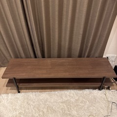 引き取りのみ　[幅150] ローテレビ台 32V型対応 インダストリアル調  LOWYAの画像