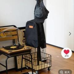 niko and...カーゴポールハンガーブラック【38cm】の画像