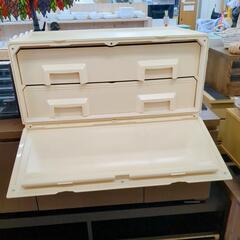 Tupper ware ワイドチェスト 引き出し収納ケース プラスチック製 キズあり  【こちらは店舗です。浜村鹿野温泉ICから3分 買取本舗 宮本リサイクル 営業時間9～19時 定休日水曜のみ←連絡できませんm(_ _)m】の画像