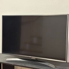 【ジャンク】LG 43V型 液晶テレビ 43UJ6500-JD（2017年製）リモコン・ケーブル付の画像