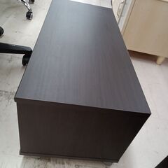 *お値段見直しました*リユースのサカイ栃木店★ジモティ割あり★  TV台 ダークブラウン W79×D35.5×H34 クリーニング済み TC10236の画像