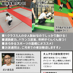 【体操・トランポリン教室】生徒募集中★の画像