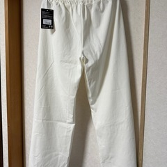 新品 グンゼ セミワイドパンツL 白の画像