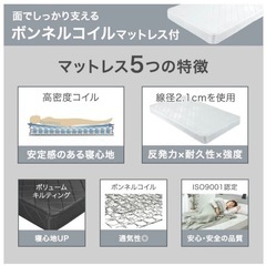 ボンネルコイルマットレス　シングルサイズの画像
