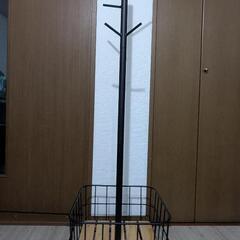 niko and...カーゴポールハンガーブラック【38cm】の画像