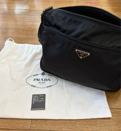 PRADA ショルダーバッグ 1BC421 ナイロン レザー ショルダーバッグ