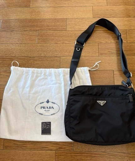 PRADA ショルダーバッグ 1BC421 ナイロン レザー ショルダーバッグ