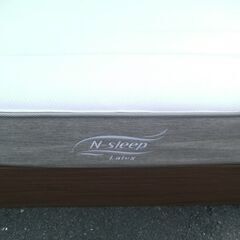 中古品 NITORI ニトリ セミダブルベッド N-sleep マットレス付き Nスリープ ブラウンの画像