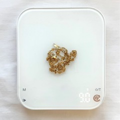 K18刻印有 2本セット 金ネックレス 9gの画像