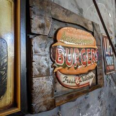アメリカンダイナー
ハンバーガー 立体式 壁掛け看板
BURGERS サインボード
#店舗什器
#壁面看板
#HAMBURGERSの画像