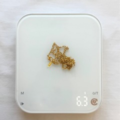 K18刻印有 2本セット 金ネックレス6gの画像