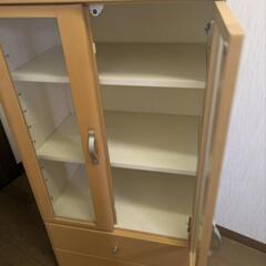 【受け渡し決定】コンパクトな食器棚　収納棚の画像