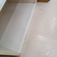 リユースのサカイ栃木店★ジモティ割あり★  本棚 ホワイト×ホワイトベージュ W90.5×D30×H74.5 クリーニング済み TC10240の画像