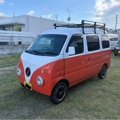 エブリィーワーゲン仕様キッチンカー‼️     超激安現状33万‼️8ナンバー登録済‼️       車検切れ現状販売‼️の画像