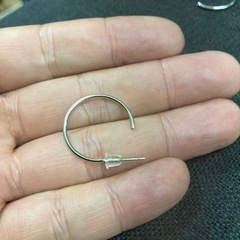 メーカー不明　ピアス　直径2㎝くらいの画像