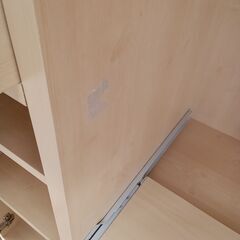 リユースのサカイ栃木店★ジモティ割あり★ 佐藤産業 食器棚 ベージュ W88.5×D40×H89.5 クリーニング済み TC10244の画像