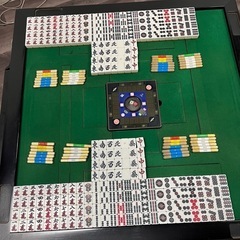 【引き取り限定】中古　マツオカ 全自動麻雀卓 センチュリー PAL 動作確認済 麻雀牌 点棒付きの画像