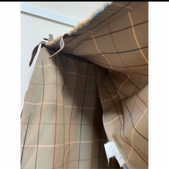 希少　ヴィンテージ　Burberry ブラウン　キルトスカート　ウール　プリーツの画像