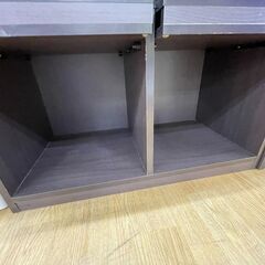 ★リユースのサカイ幸手店★SJ10131★ジモティ割あり★ 不二貿易 シェルフユニット こげ茶 W80×D39×H91 クリーニング済み の画像