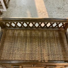 H2508-474 ラタンチェスト キズ汚れ有りの画像