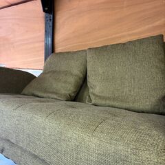 【ジャングルジャングル深井店】★2人用ソファー グリーン 緑 家具 堺市（中区 堺区 東区 西区 南区 北区）和泉市 河内長野市 富田林市 松原市 狭山市 深井 【FU2589】の画像