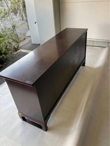 ★北九州、福岡市周辺配送可【李朝家具】チェスト 収納棚 [幅183cm] ?自社配送時?代引き可?※現金、クレジット、スマホ決済対応※