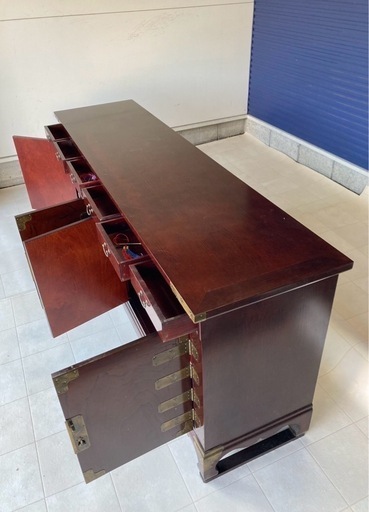 ★北九州、福岡市周辺配送可【李朝家具】チェスト 収納棚 [幅183cm] ?自社配送時?代引き可?※現金、クレジット、スマホ決済対応※