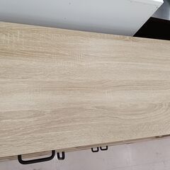 リユースのサカイ栃木店★ジモティ割あり★ ㈱イーナ レンジ台 ベージュ W88×D39.5×H82.3 クリーニング済み TC10245の画像