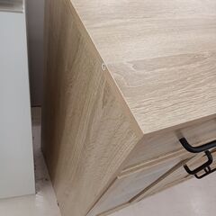 リユースのサカイ栃木店★ジモティ割あり★ ㈱イーナ レンジ台 ベージュ W88×D39.5×H82.3 クリーニング済み TC10245の画像